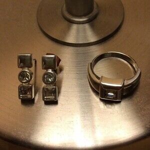 Fancy silver jewelry set